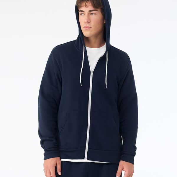 Unisex polycotton fleece full-zip hoodie Thumbnail